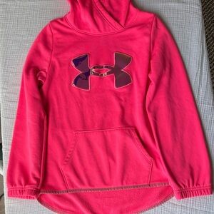 Under Armour Neon Pink Pullover Youth Large